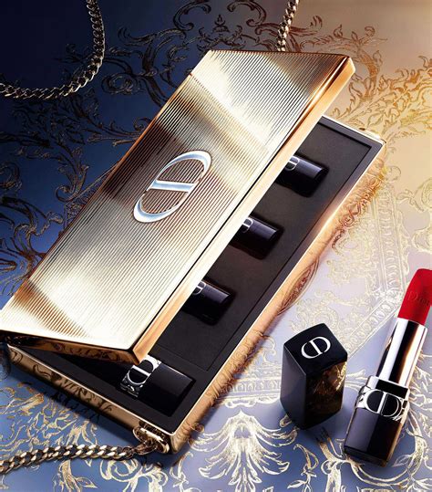 dior makeup clutch|Dior clutch with lipstick.